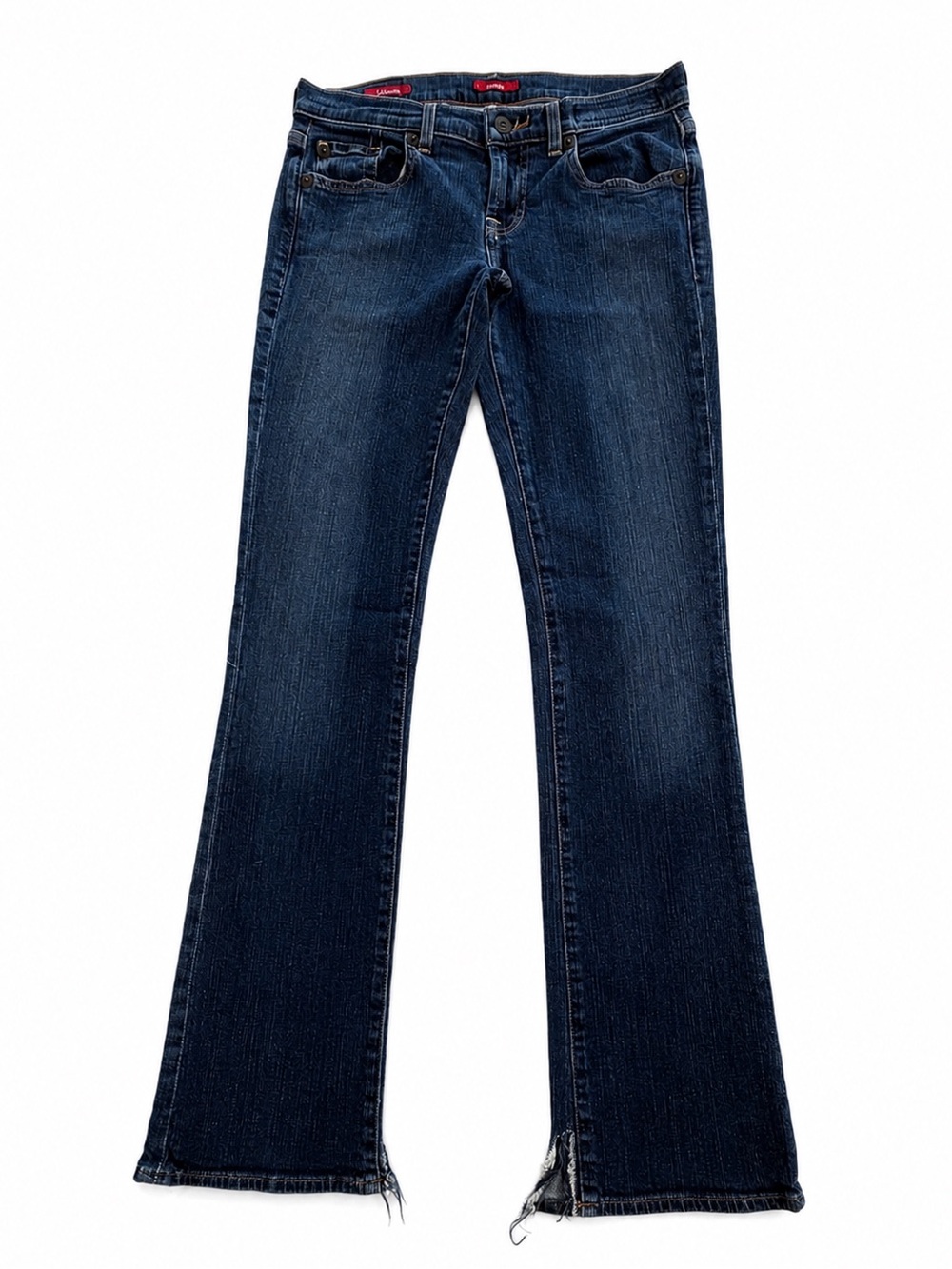 GUESS DREAM STRETCH BOOTCUT JEANS WOMENS SIZE 26 DARK BLUE LOW RISE FLARE Y2K